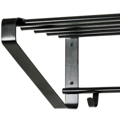 Clearance Wohnen Loft Design Wandgarderobe in Schwarz Sumba aus Metall