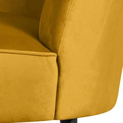 Best Wohnen Lounge Einsitzer aus Samt Ocker - Olav