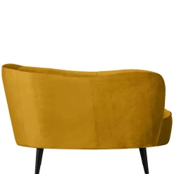 Best Wohnen Lounge Sessel in Ocker Gelb Samt - Srimanko