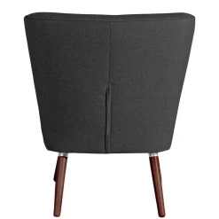 Online Wohnen Lounge Sessel in Schwarz Stoff - Adaliz