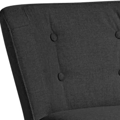 Online Wohnen Lounge Sessel in Schwarz Stoff - Adaliz