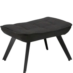 Best Wohnen Lounge Sessel mit Hocker in Anthrazit - Mook (zweiteilig)