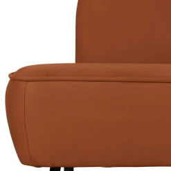 New Wohnen Lounge Sofa aus Samt in Rost Braun - Feliz