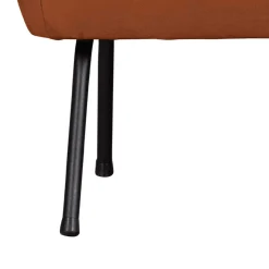 New Wohnen Lounge Sofa aus Samt in Rost Braun - Feliz