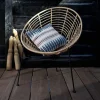 Online Wohnen Lounge Stuhl aus Geflecht in Beige - Padiona