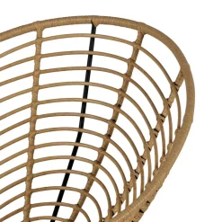 Online Wohnen Lounge Stuhl aus Geflecht in Beige - Padiona