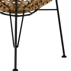 Online Wohnen Lounge Stuhl aus Geflecht in Beige - Padiona