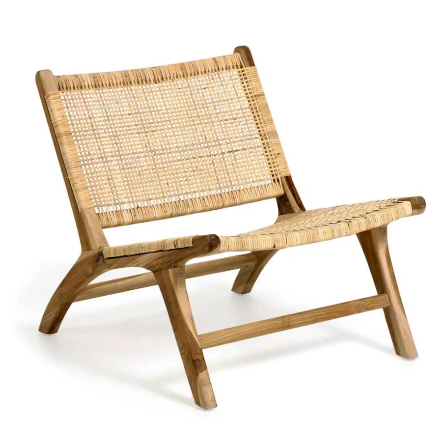 Hot Wohnen Lounge Stuhl aus Geflecht Rattan - Rimorio