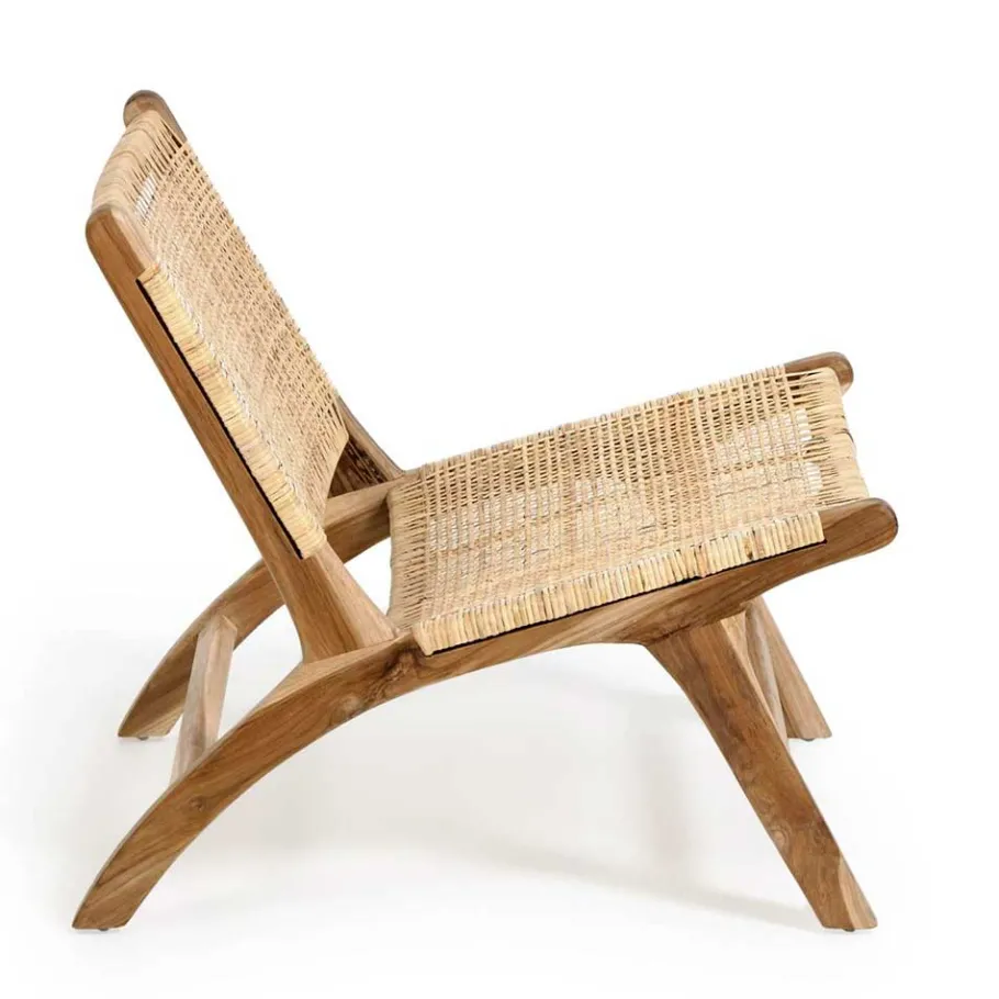 Hot Wohnen Lounge Stuhl aus Geflecht Rattan - Rimorio