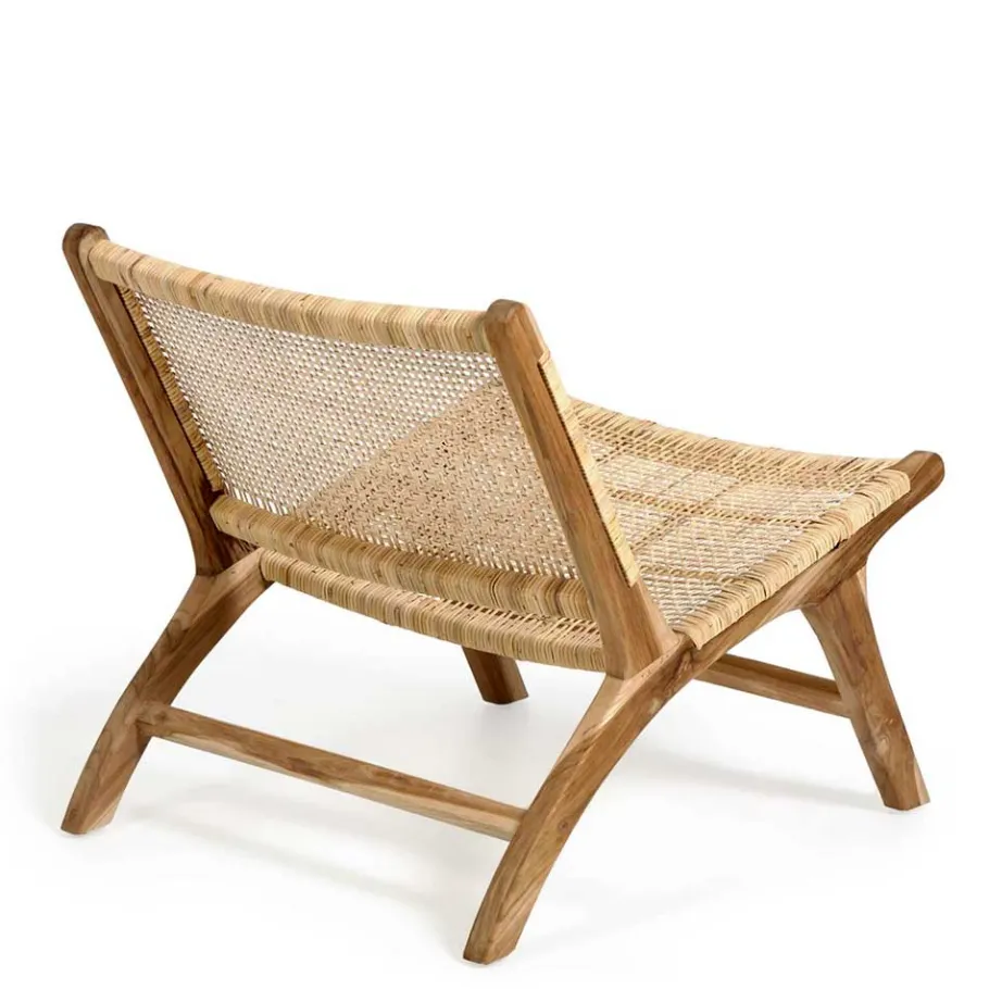 Hot Wohnen Lounge Stuhl aus Geflecht Rattan - Rimorio