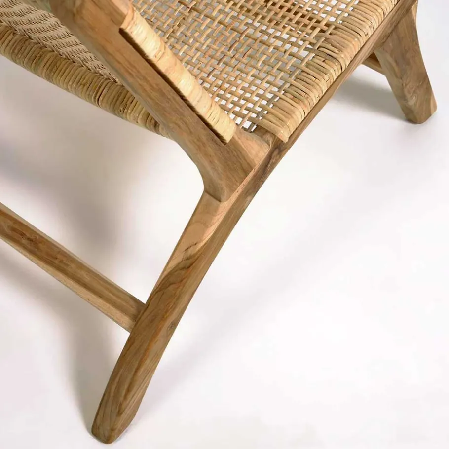 Hot Wohnen Lounge Stuhl aus Geflecht Rattan - Rimorio