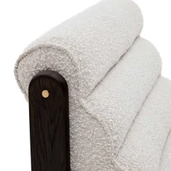 Hot Wohnen Loungesessel aus Boucle in Weiß - Yasmel
