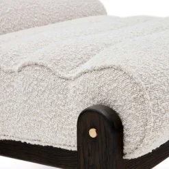 Hot Wohnen Loungesessel aus Boucle in Weiß - Yasmel