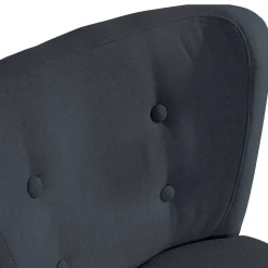 Outlet Wohnen Loungesessel in Anthrazit und Schwarz - Hamzad