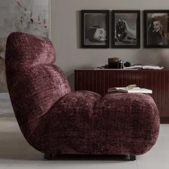 Hot Wohnen Loungesessel in Violett Chenille - Kavos