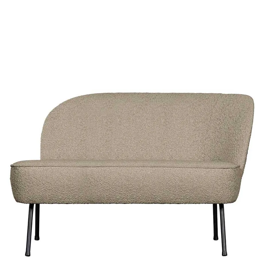 Discount Wohnen Loungesofa aus Boucle Stoff in Beige - Laderla