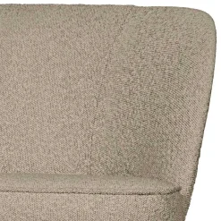 Discount Wohnen Loungesofa aus Boucle Stoff in Beige - Laderla