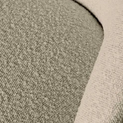 Discount Wohnen Loungesofa aus Boucle Stoff in Beige - Laderla