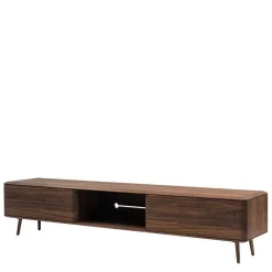 New Wohnen Lowboard für Fernseher aus Nussbaum - Rivossa