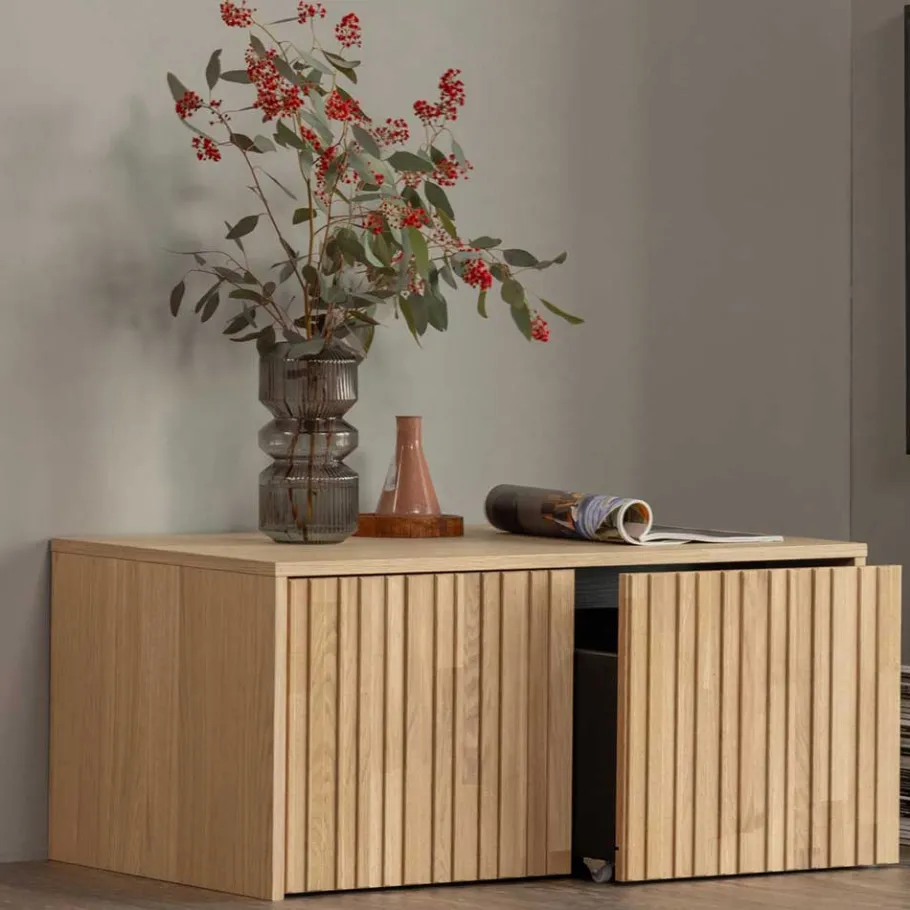Online Wohnen Lowboard in Eiche Natur - Banyo