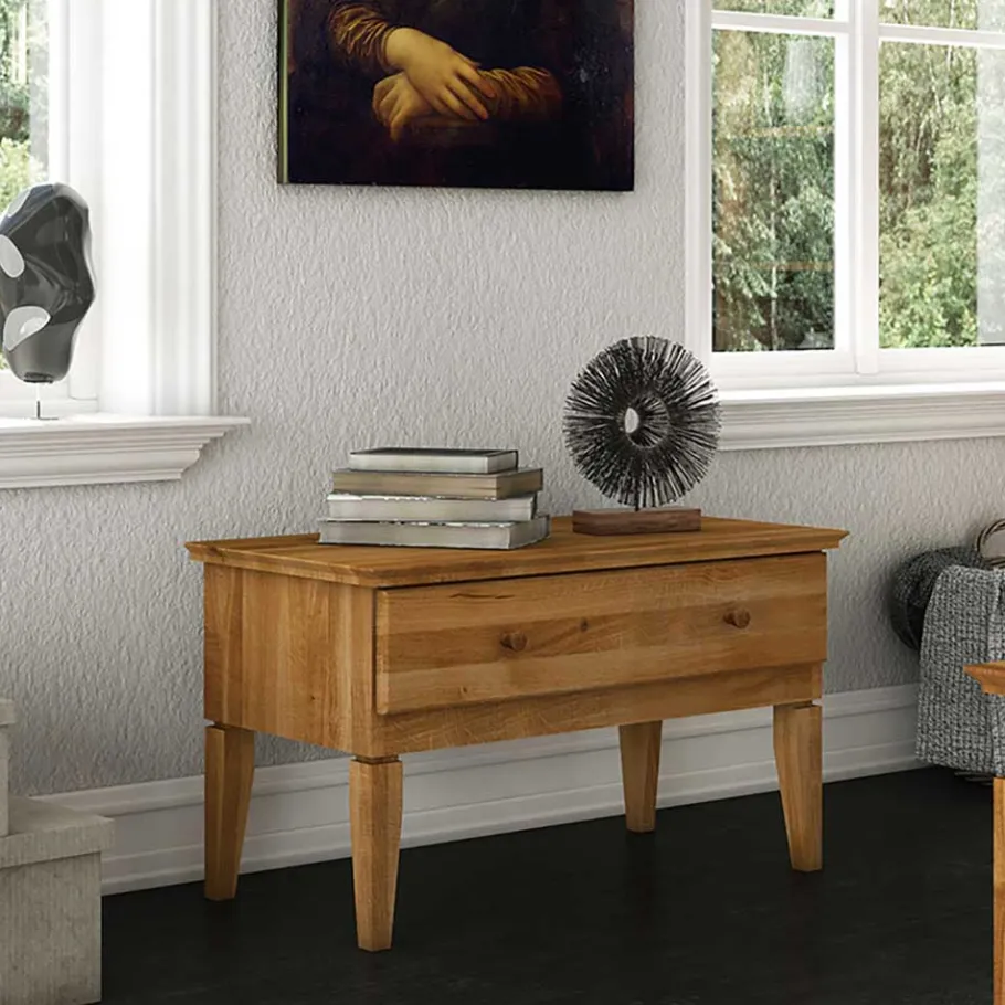 Outlet Wohnen Lowboard Masdamos aus Wildeiche massiv geölt