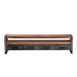 Clearance Wohnen Lowboard Mendoza aus Sheesham Massivholz