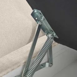 New Wohnen L-Sofa mit Schlaffunktion in Creme & Buche - Baonga