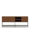 Hot Wohnen Luftig gestaltetes Sideboard in Nussbaum - Milena