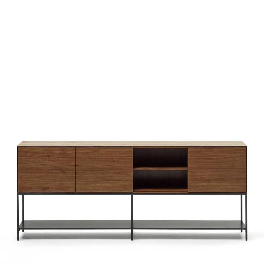 Hot Wohnen Luftig gestaltetes Sideboard in Nussbaum - Milena