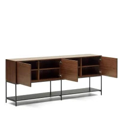 Hot Wohnen Luftig gestaltetes Sideboard in Nussbaum - Milena