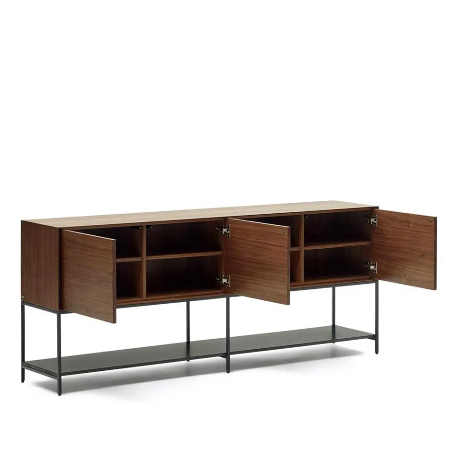 Hot Wohnen Luftig gestaltetes Sideboard in Nussbaum - Milena