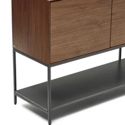 Hot Wohnen Luftig gestaltetes Sideboard in Nussbaum - Milena