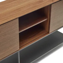 Hot Wohnen Luftig gestaltetes Sideboard in Nussbaum - Milena