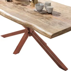 Outlet Wohnen Mangoholz Baumkante-Esstisch modern - Ejola