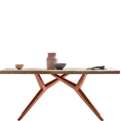 Discount Wohnen Mangoholz Essenstisch mit Eisengestell - Cemza