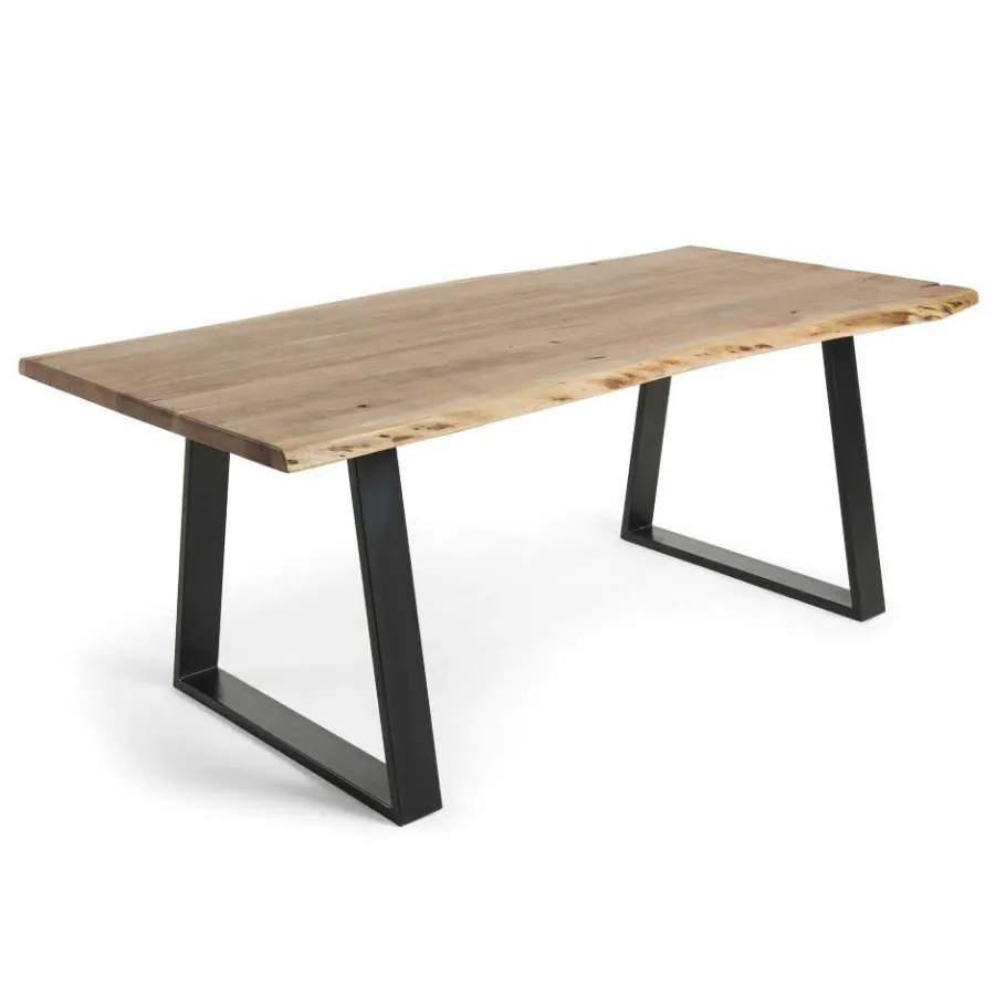 Best Wohnen Markanter Esstisch mit Baumkante Dumassa aus Akazie