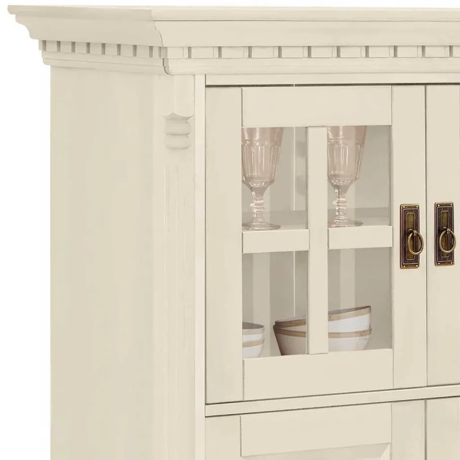 Best Wohnen Massive Schränke & Regale in Creme - Rospus (fünfteilig)