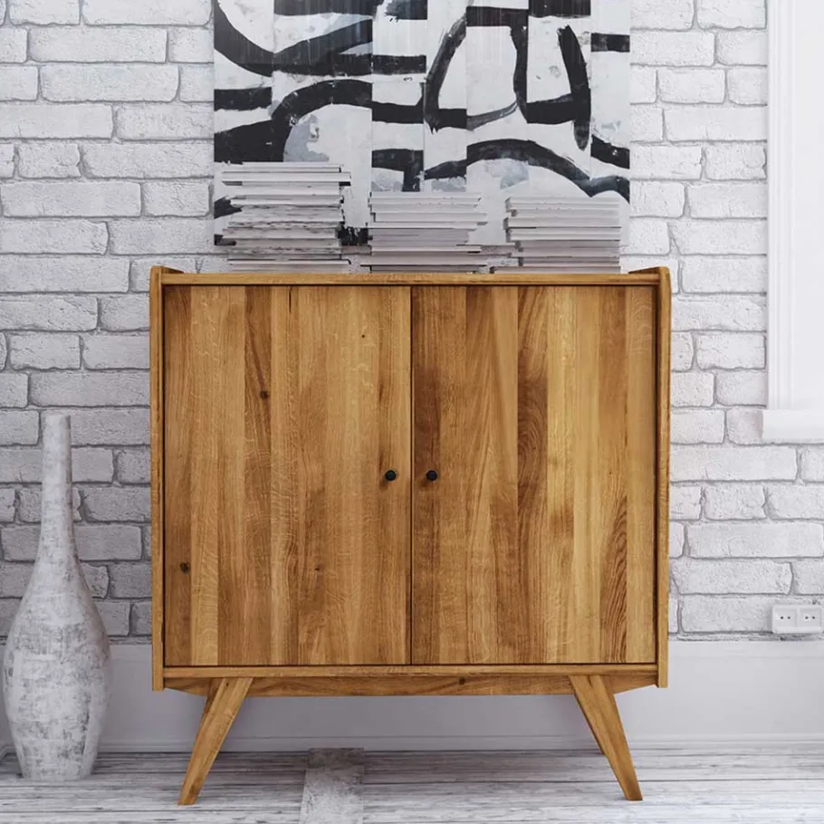 Hot Wohnen Massive Türen-Kommode im Mid Century Stil - Hardus