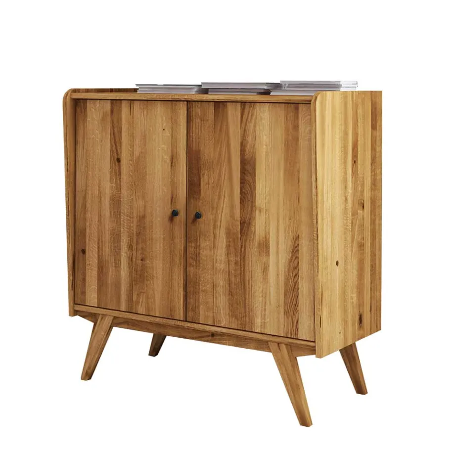 Hot Wohnen Massive Türen-Kommode im Mid Century Stil - Hardus