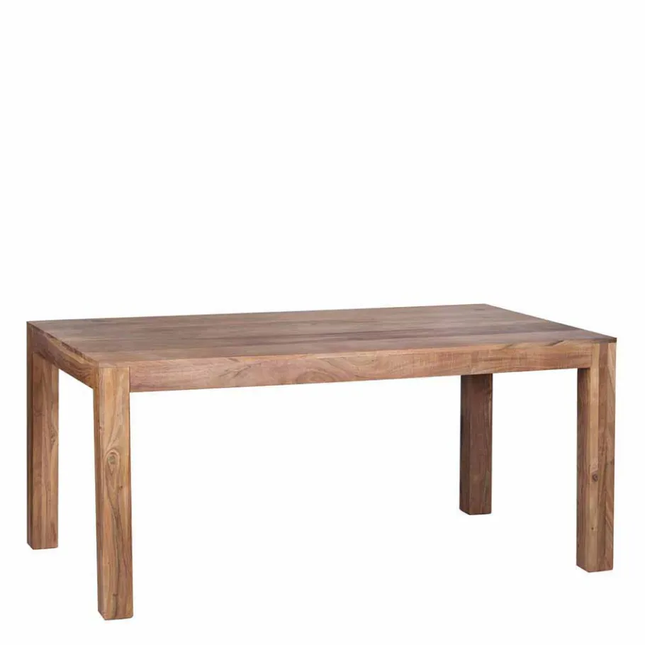 Best Wohnen Massiver Holztisch für Esszimmer & Küche Vislan Akazie naturbelassen