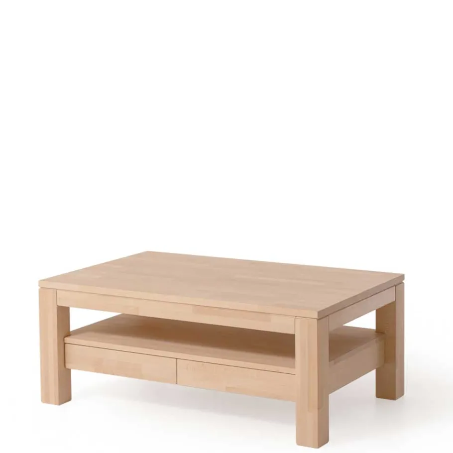 Sale Wohnen Massiver Stauraum Couchtisch in Natur - Bastiona