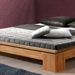 Outlet Wohnen Massives Bett Trambona für Dachschrägen