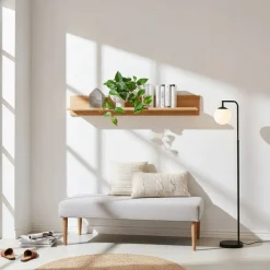 New Wohnen Massives Eiche Wandboard in drei Breiten - Teano