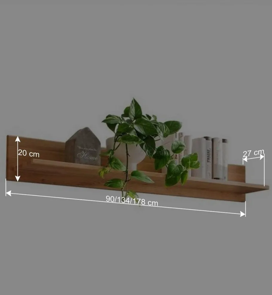 New Wohnen Massives Eiche Wandboard in drei Breiten - Teano