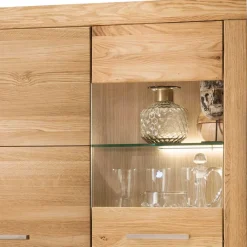 New Wohnen Massives Highboard mit vier Türen - Loitons