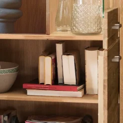 New Wohnen Massives Highboard mit vier Türen - Loitons