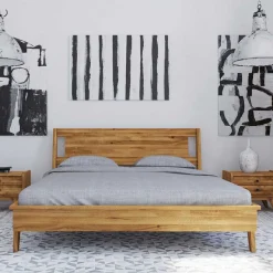Online Wohnen Massives Holzbett in 200x210 cm - Hardus I