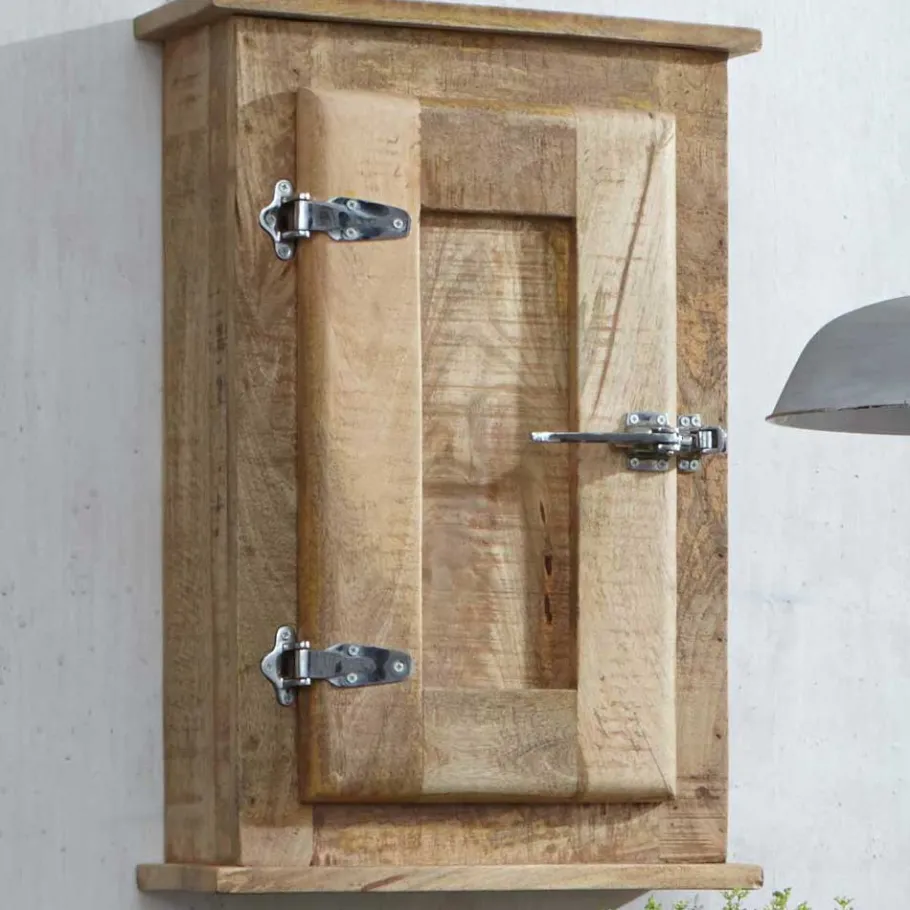 Discount Wohnen Massivholz Badmöbel aus Mango - Suennas (fünfteilig)