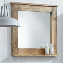 Discount Wohnen Massivholz Badmöbel aus Mango - Suennas (fünfteilig)