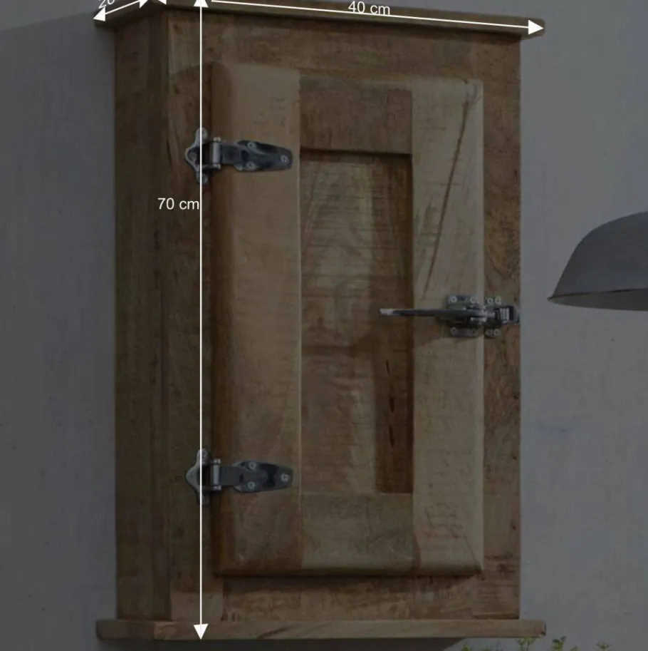 Discount Wohnen Massivholz Badmöbel aus Mango - Suennas (fünfteilig)